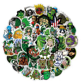 50pcs Assorted Cannabis Design Stickers Gadget Every Weekend Option P