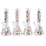 10" Psychedelic Shroomscape Beaker Bong – 4mm Thick Glass Glass Bong Super Supplys Inc