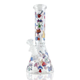 10" Psychedelic Shroomscape Beaker Bong – 4mm Thick Glass Glass Bong Super Supplys Inc Design B
