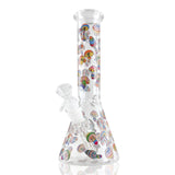 10" Psychedelic Shroomscape Beaker Bong – 4mm Thick Glass Glass Bong Super Supplys Inc Design A