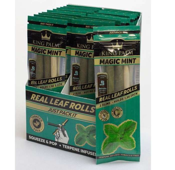 King Palm | Flavors Slim - 20 pouches Display Leaf Wrap NIBO Distribution MINT