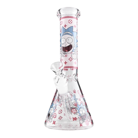 10" Animated Art Beaker Bong Series – 4mm Thick Glass Glass Bong Super Supplys Inc Red