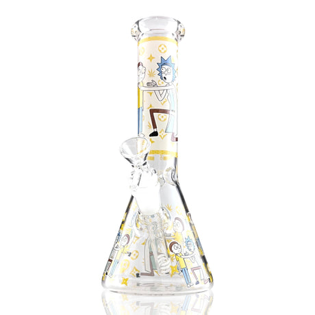 10" Animated Art Beaker Bong Series – 4mm Thick Glass Glass Bong Super Supplys Inc Yellow