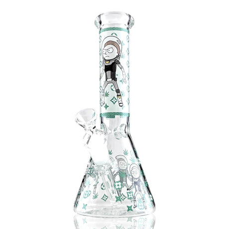 10" Animated Art Beaker Bong Series – 4mm Thick Glass Glass Bong Super Supplys Inc Green