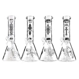 10" Gothic Cross Beaker Bong Series – 4mm Thick Glass Glass Bong Super Supplys Inc