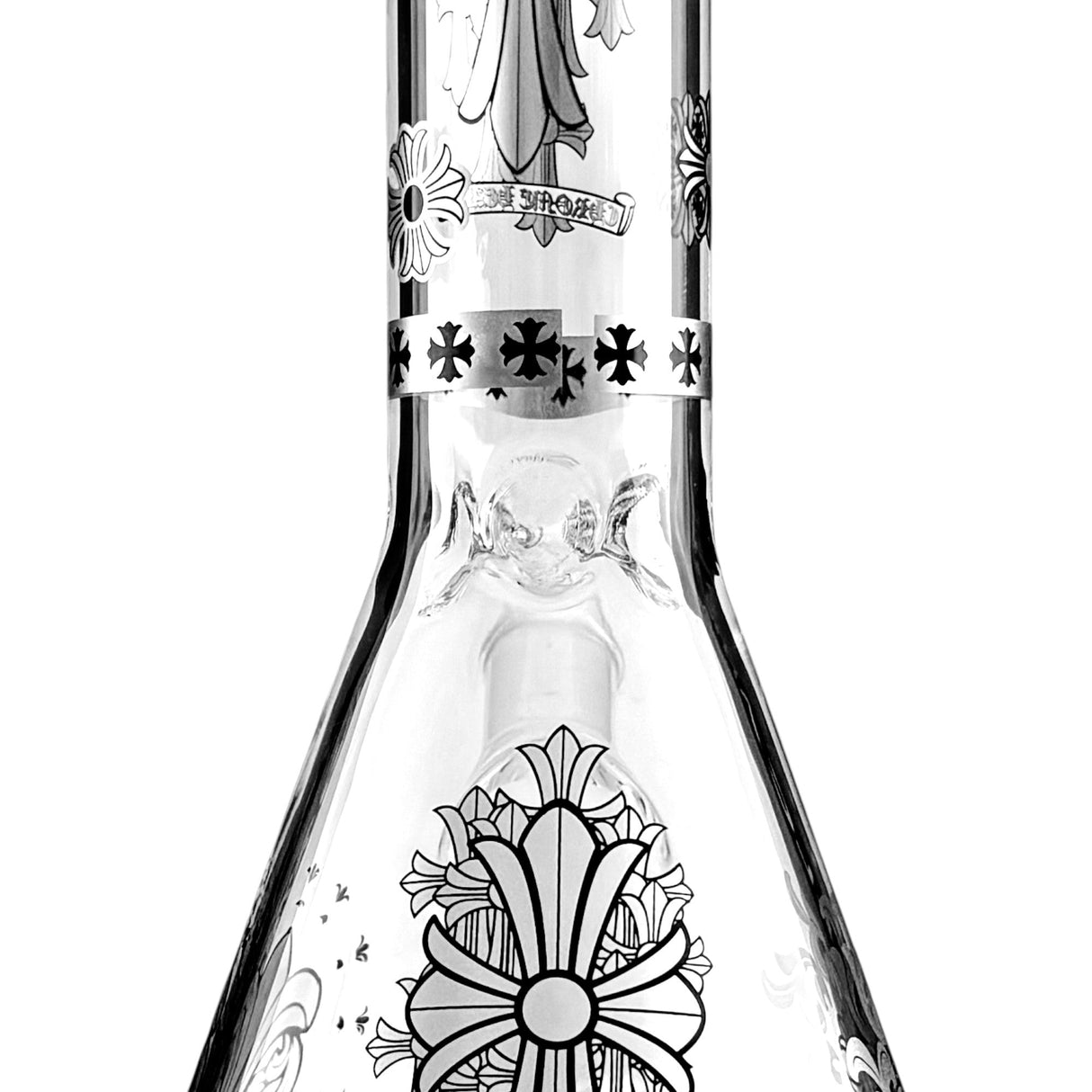 10" Gothic Cross Beaker Bong Series – 4mm Thick Glass Glass Bong Super Supplys Inc