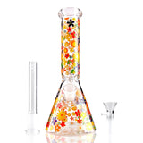 10" Floral Garden Beaker Bong Series – 4mm Thick Glass Glass Bong Super Supplys Inc