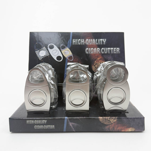 Sttainless Steel Cigar Cutter – 12CT Display | Model 568 Cutter LEHIGH WHOLESALE