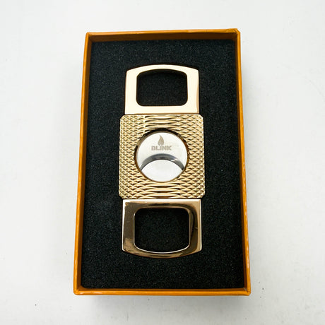 BLINK | Luxury Cigar Cutter – Gift Box Cutter LEHIGH WHOLESALE GOLD WAVES (753)