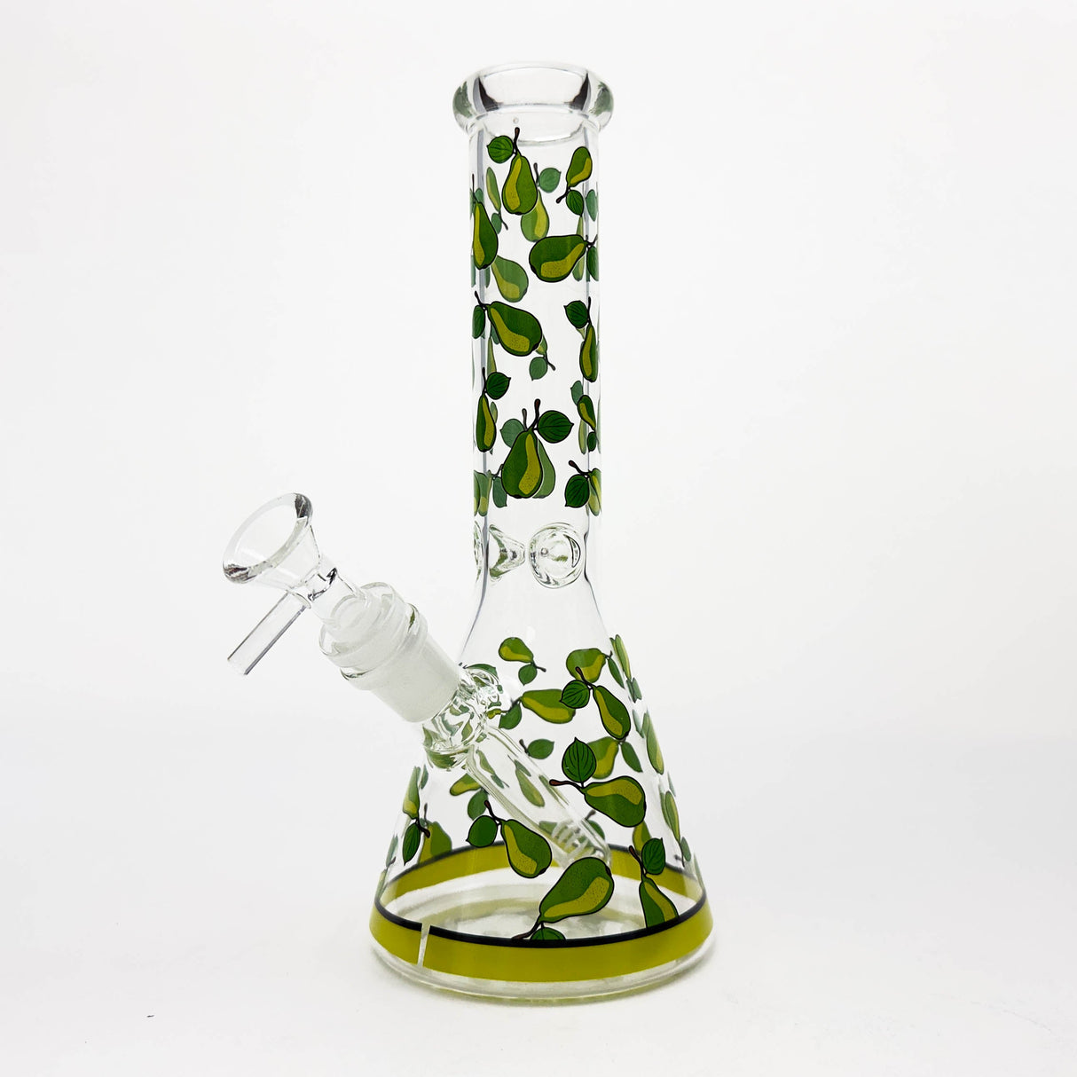 10" Glass Beaker Bong with Apple Design [FT08] Glass Bong LEHIGH WHOLESALE
