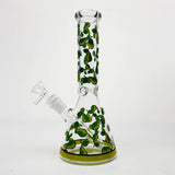 10" Glass Beaker Bong with Apple Design [FT08] Glass Bong LEHIGH WHOLESALE