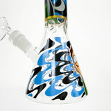10" Glass Beaker Bong with Cartoon Design [FT09] Glass Bong LEHIGH WHOLESALE