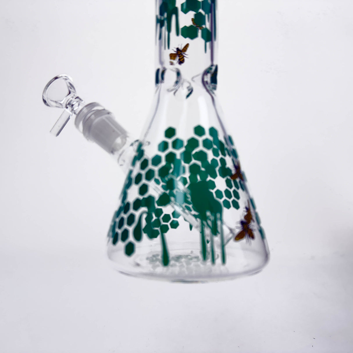 10" Glass Beaker Bong with Honeybee Design [FT07] Glass Bong LEHIGH WHOLESALE
