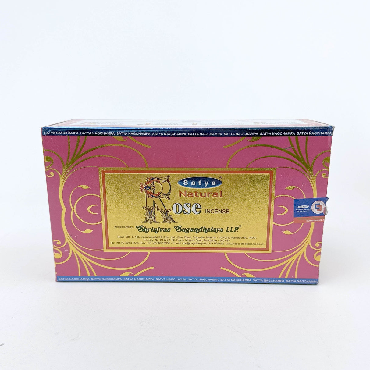 SATYA | Nag Champa Incense 15g Box of 12 Incense LEHIGH WHOLESALE ROSE