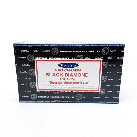SATYA | Nag Champa Incense 15g Box of 12 Incense LEHIGH WHOLESALE BLACK DIAMOND