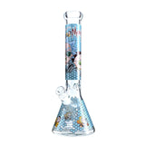 Honeycomb Spectrum Beaker – 14" Thick 7mm Color Series Bong Glass Bong Super Supplys Inc Blue