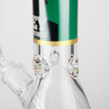 14" BM Design Glass Bong – 7mm Thick Heavy Duty Beaker Water Pipe Glass Bong 777 Smoke