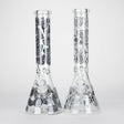 14" 7mm Thick Glass Water Bong – Glow in the Dark Beaker Bong Glass Bong LEHIGH WHOLESALE