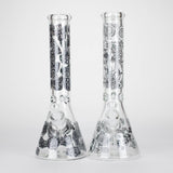 14" 7mm Thick Glass Water Bong – Glow in the Dark Beaker Bong Glass Bong LEHIGH WHOLESALE