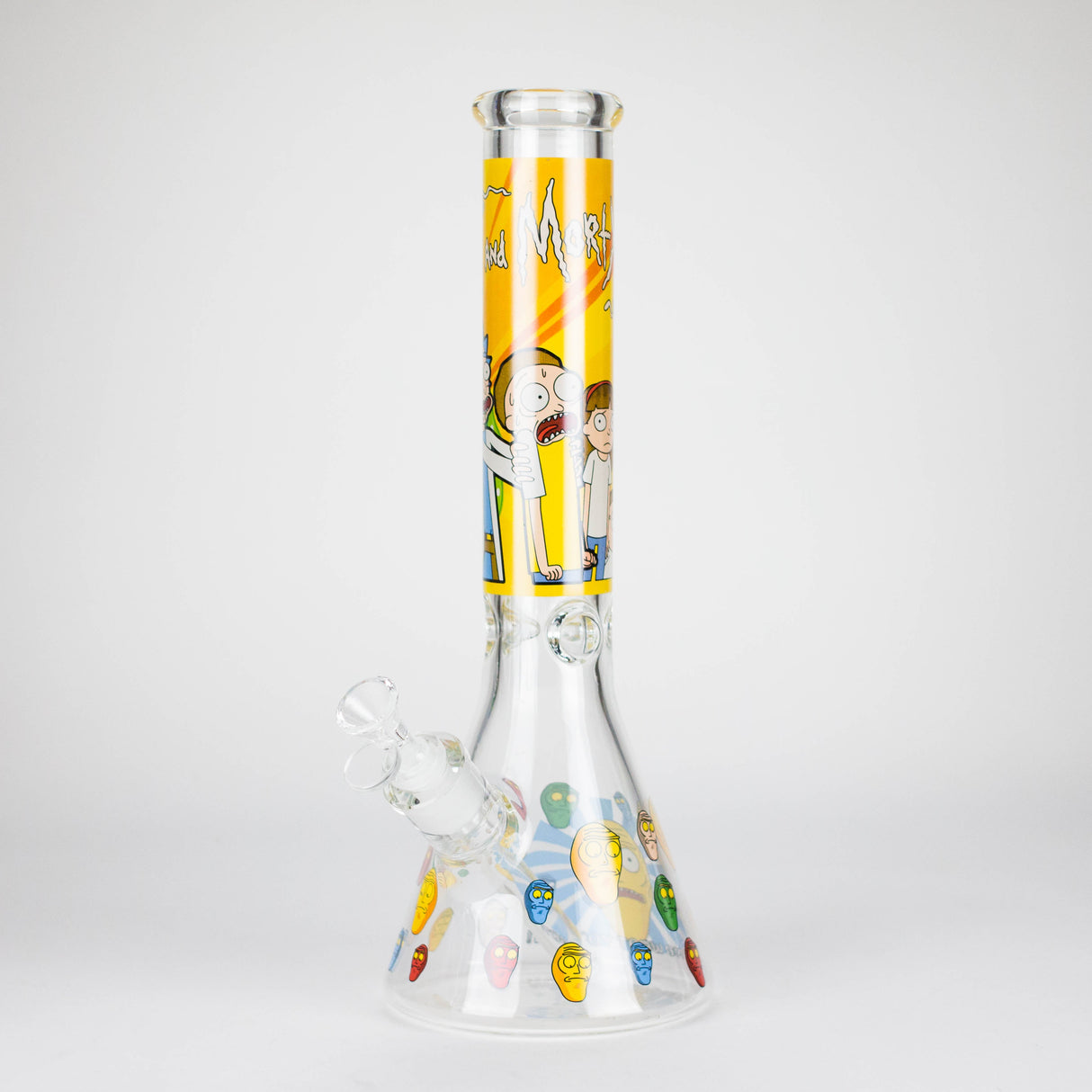 14" 7mm RM Glass Bong – Heavy Duty Beaker Water Pipe [FTLL06] Glass Bong LEHIGH WHOLESALE Scared