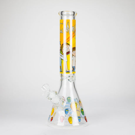 14" 7mm RM Glass Bong – Heavy Duty Beaker Water Pipe [FTLL06]