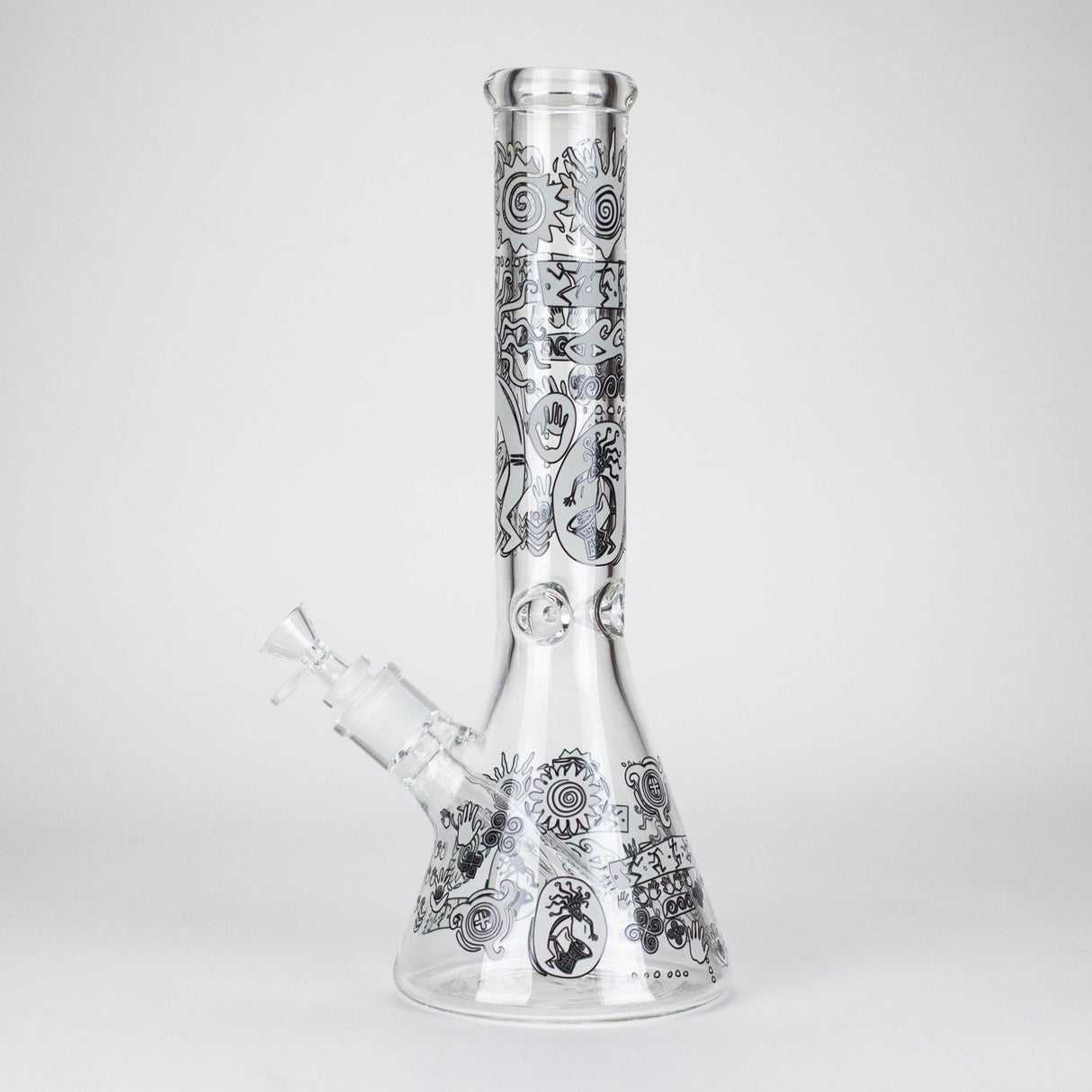 14" 7mm Thick Glass Water Bong – Glow in the Dark Beaker Bong Glass Bong LEHIGH WHOLESALE