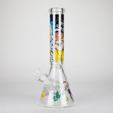 14" 7mm RM Glass Bong – Heavy Duty Beaker Water Pipe [FTLL06] Glass Bong LEHIGH WHOLESALE Thug
