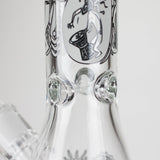 14" 7mm Thick Glass Water Bong – Glow in the Dark Beaker Bong Glass Bong LEHIGH WHOLESALE