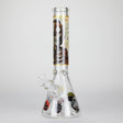 14" 7mm RM Skull Glass Bong – Heavy Duty Beaker Water Pipe [FTLL08] Glass Bong LEHIGH WHOLESALE Yellow