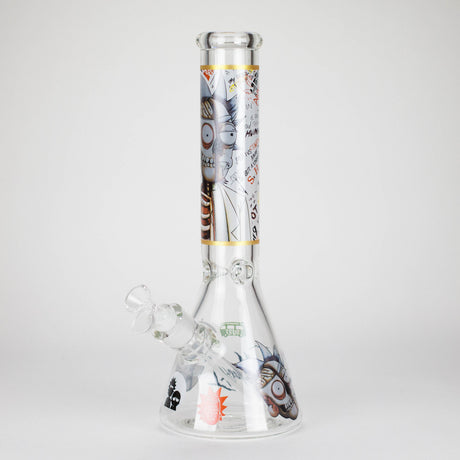 14" 7mm RM Skull Glass Bong – Heavy Duty Beaker Water Pipe [FTLL08]