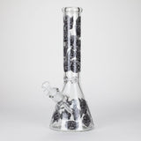 14" 7mm Thick Glass Water Bong – Glow in the Dark Beaker Bong Glass Bong LEHIGH WHOLESALE FT1885ATS