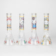 10" Wild Kitty Design Glass Beaker Bong Glass Bong 777 Smoke
