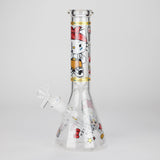 10" Wild Kitty Design Glass Beaker Bong Glass Bong 777 Smoke Design1