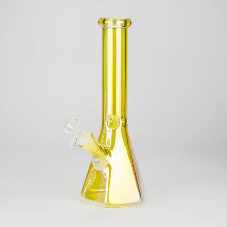 10" Two-Tone Color Glass Beaker Bong with Octagon Base Glass Bong 777 Smoke Rainbow