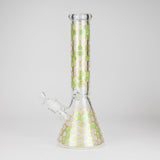 14" Beehive Design 7mm Thick Heavy Duty Glass Beaker Bong Glass Bong 777 Smoke
