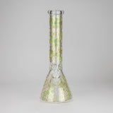 14" Beehive Design 7mm Thick Heavy Duty Glass Beaker Bong Glass Bong 777 Smoke