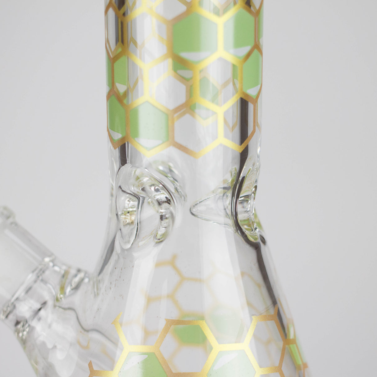 14" Beehive Design 7mm Thick Heavy Duty Glass Beaker Bong Glass Bong 777 Smoke
