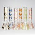 14" Beehive Design 7mm Thick Heavy Duty Glass Beaker Bong Glass Bong 777 Smoke