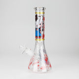 10" Wild Kitty Design Glass Beaker Bong Glass Bong 777 Smoke Design3