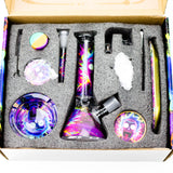 10-in-1 Smoke Set Complete Smoking Kit with 8" Glass Bong Glass Bong 777 Smoke RM