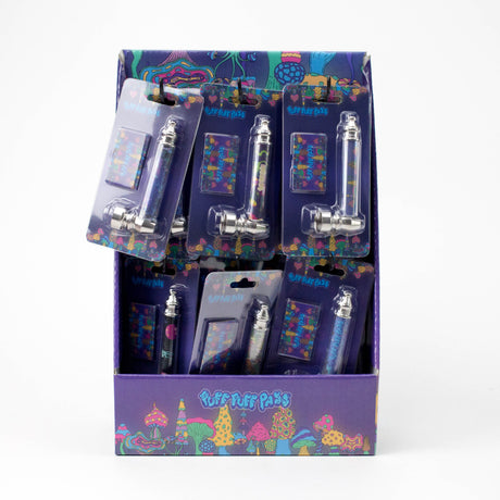 New Design 3.5" Metal Pipe with Screen - Box of 24 with Display Shelf Metal Pipe 777 Smoke Mushroom