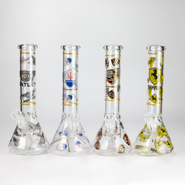 10" Luxury Car Design Glass Beaker Bong Glass Bong 777 Smoke