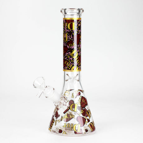 10" Fashion Design Glass Beaker Bong Glass Bong 777 Smoke Design2