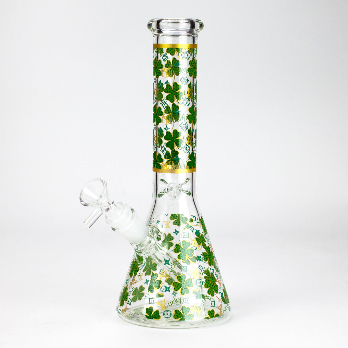 10" Fashion Design Glass Beaker Bong Glass Bong 777 Smoke Design3