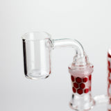 7" 2-in-1 Beehive Design Rig with Perc Banger & Bowl Included