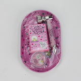 Metal Pipe & Lighter Gift Set Includes Zippo-Style Lighter, Grinder & Tray