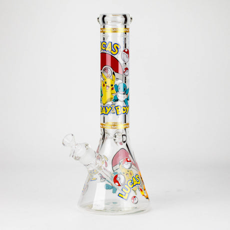 14" Carton Design 7mm Thick Heavy Duty Glass Beaker Bong – Glow in the Dark