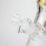 14" Carton Design 7mm Thick Heavy Duty Glass Beaker Bong – Glow in the Dark