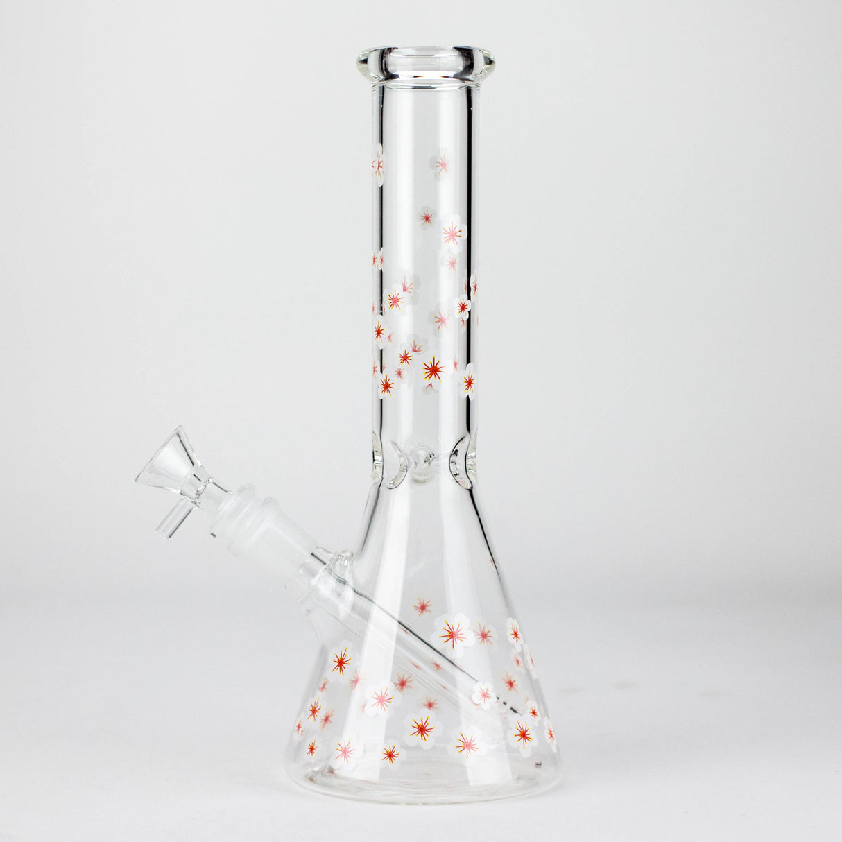 10" Cherry Blossom New Design Glass Beaker Bong