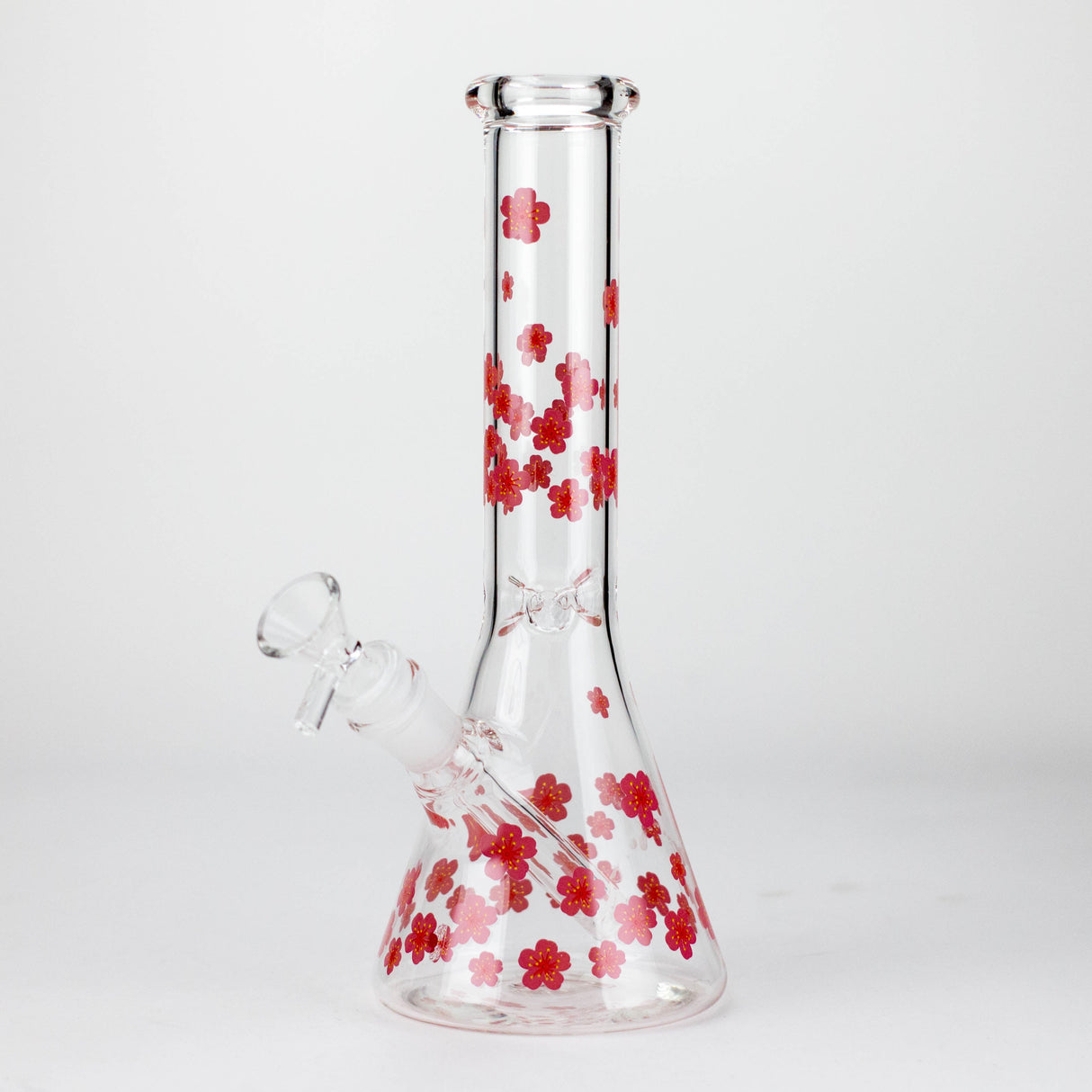 10" Cherry Blossom New Design Glass Beaker Bong